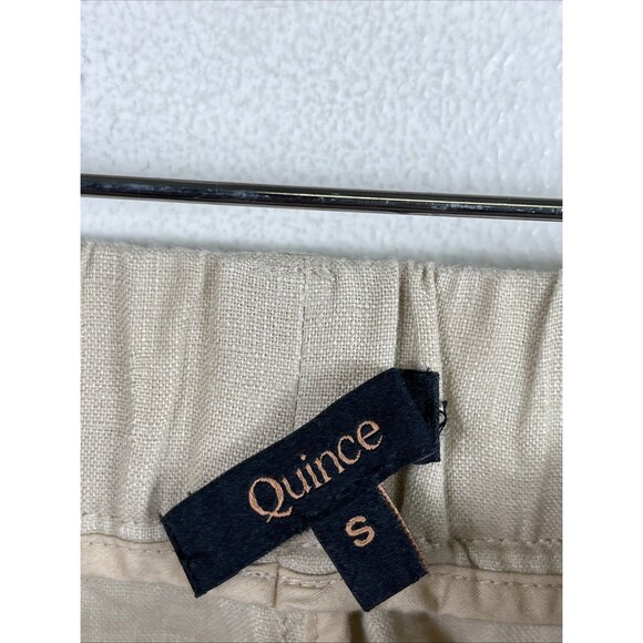 Quince Womens 100% European Linen Wide Leg Pants Cream S - Picture 2 of 3